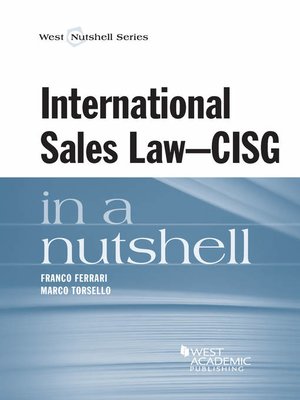 cover image of International Sales Law--CISG--in a Nutshell